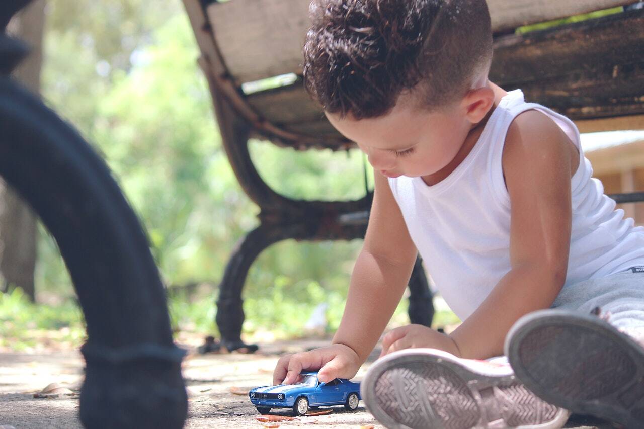 Imagine A World of Excitement with Just a Toy Car and a Couch